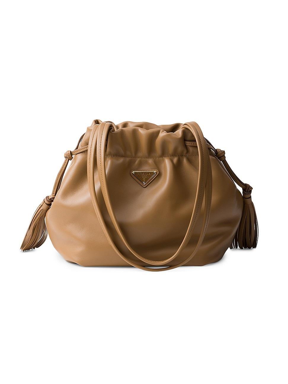 Womens Nappa Leather Bucket Bag Product Image