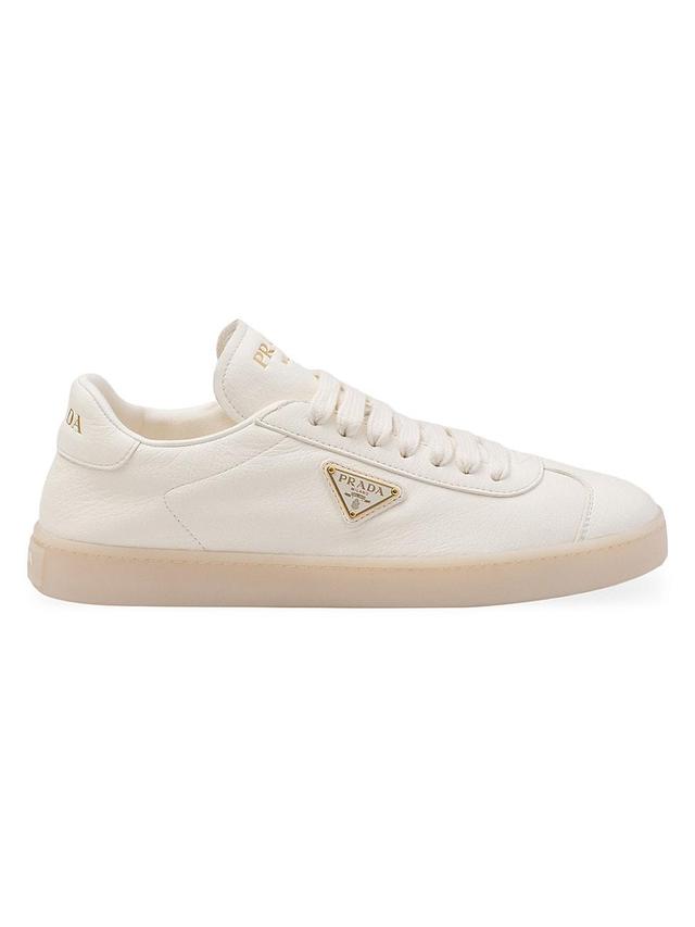 Womens Leather Sneakers Product Image