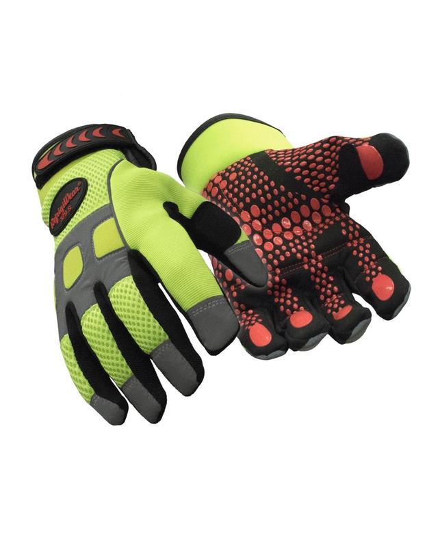 RefrigiWear Mens Insulated Fleece Lined HiVis Super Grip Performance Work Gloves Product Image