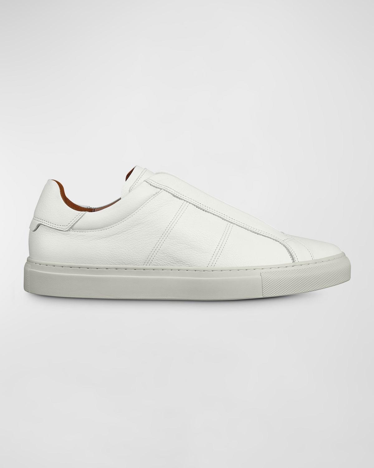 Mens Colton Grained Leather Slip-On Sneakers Product Image