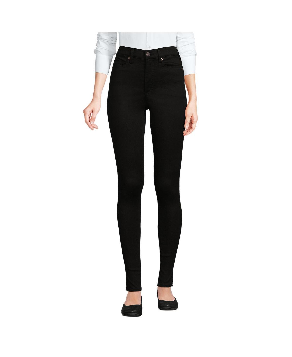 Lands End Womens High Rise Stretch Denim Skinny Jeans Product Image