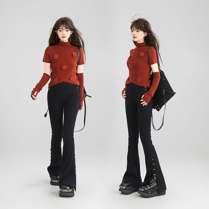 High Waist Fleece Lined Skinny Jeans Product Image