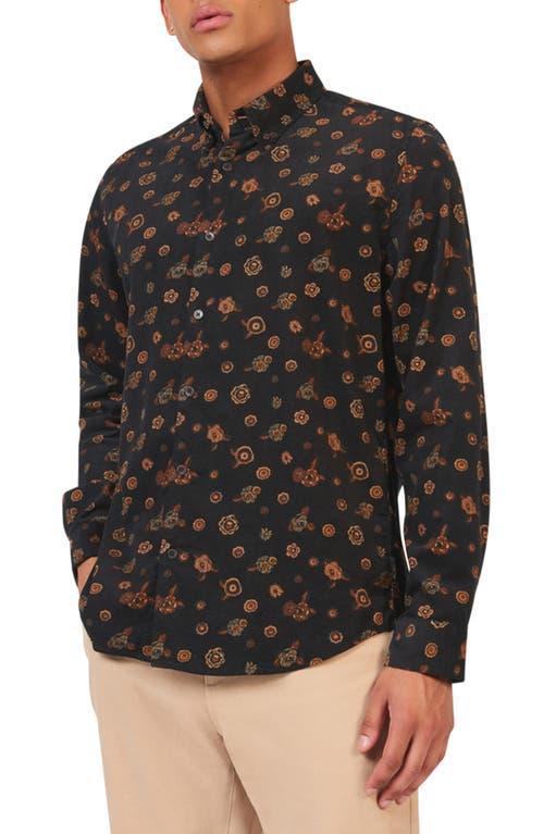 Ben Sherman Floral Corduroy Button-Down Shirt Product Image