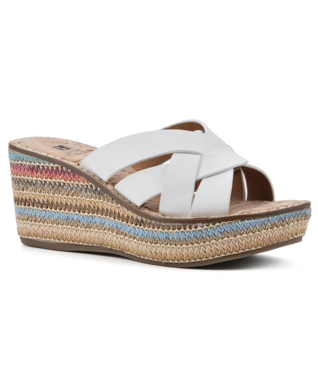 White Mountain Womens Samwell Wedge Sandals Product Image