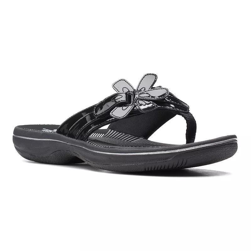 Clarks Cloudsteppers Brinkley Flora Womens Flip Flop Sandals Product Image