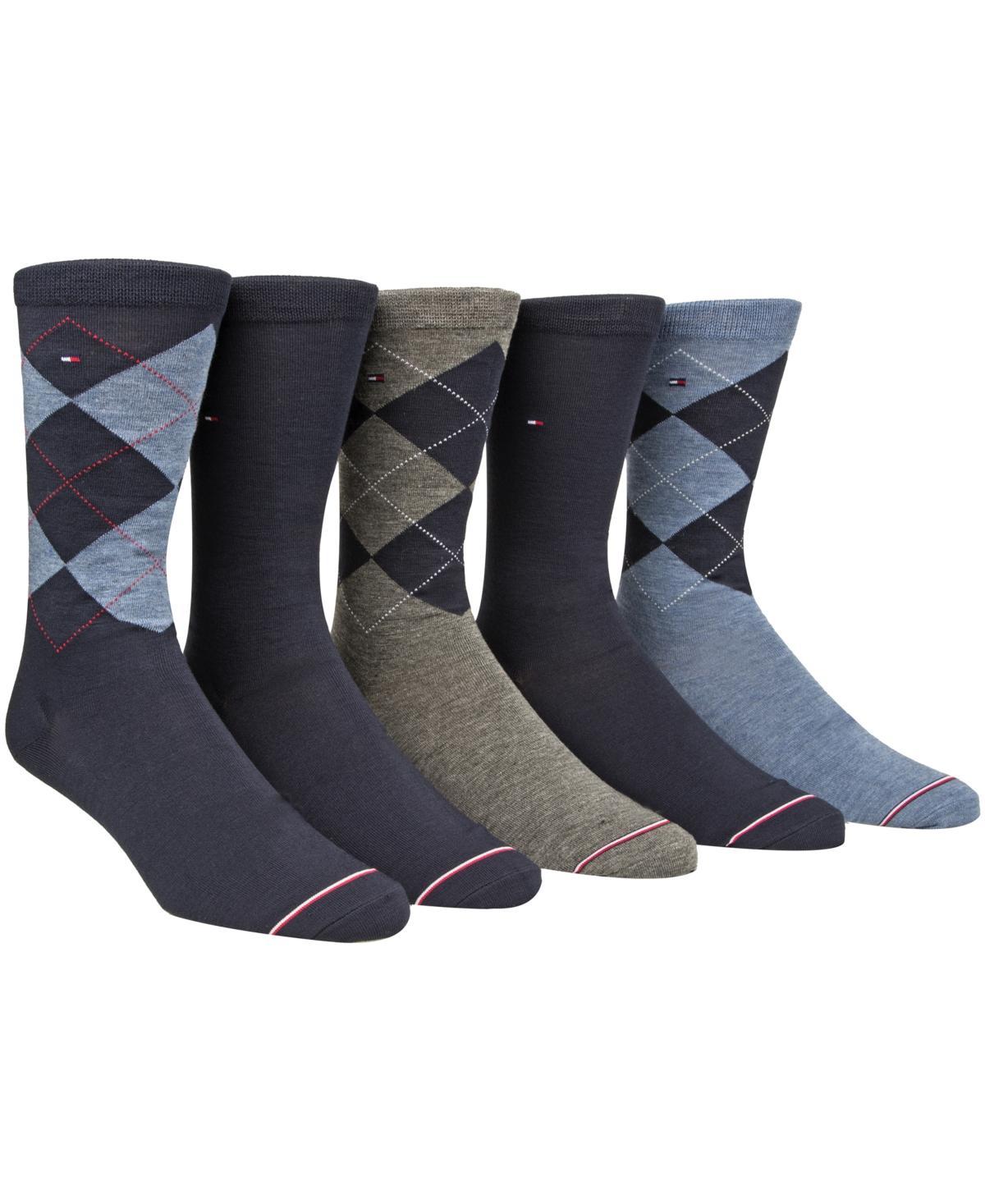 Tommy Hilfiger Mens 5-Pk. Argyle Premium Crew Socks Product Image