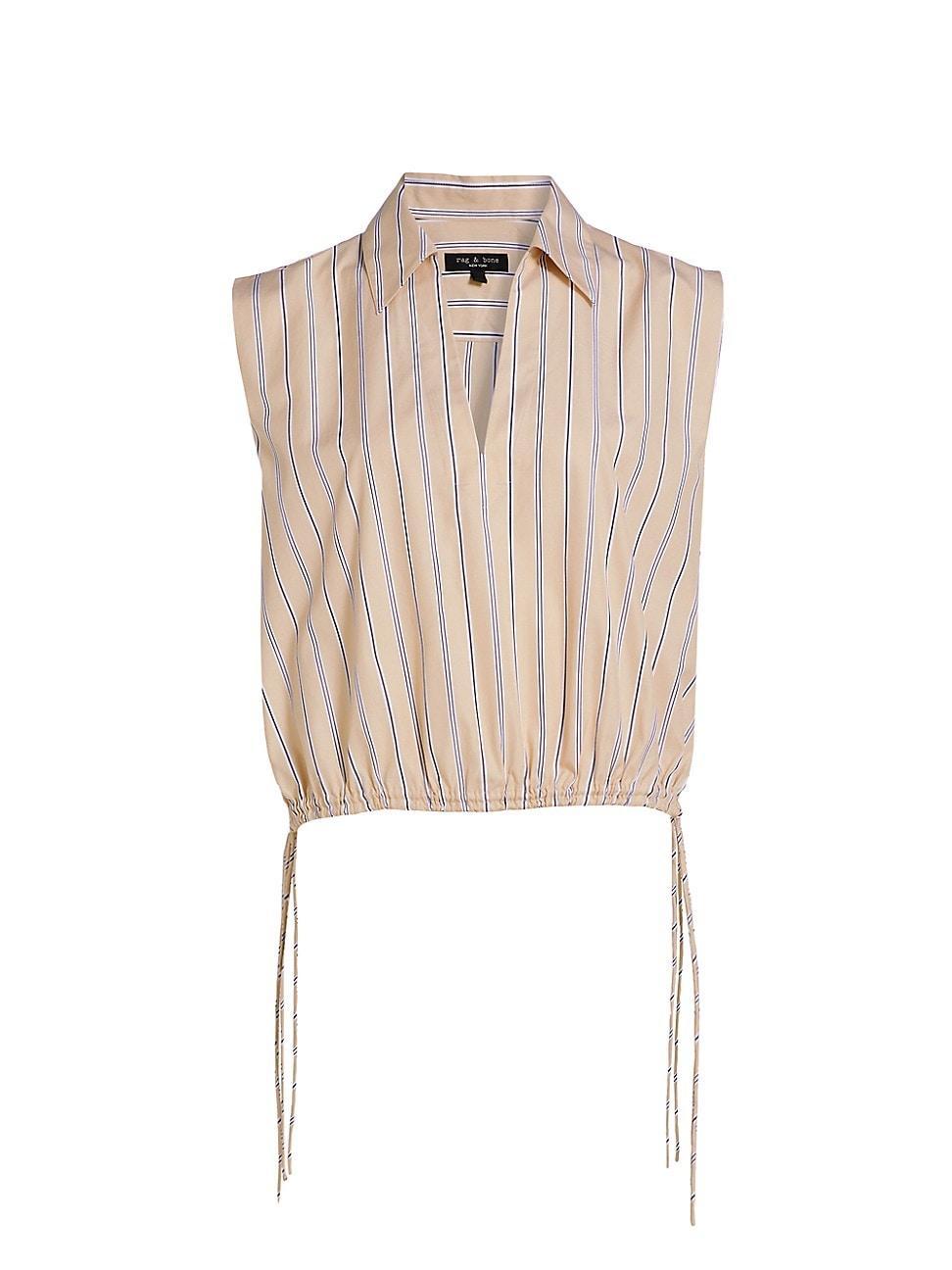 Womens Fiona Stripe Cotton Top Product Image