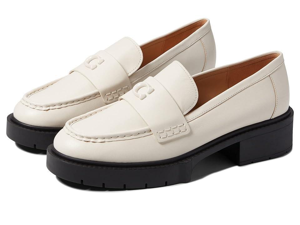 Womens Leah Leather Lug-Sole Loafers Product Image