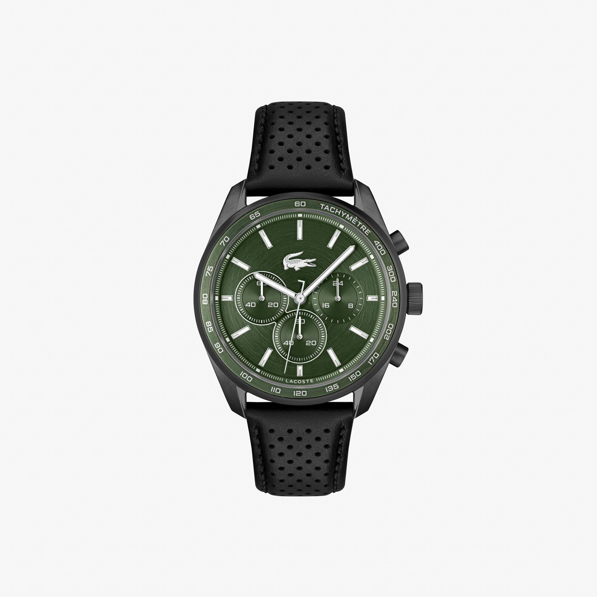 Boston Leather Chronograph Watch product image