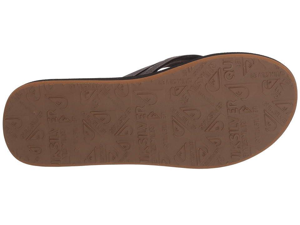 Quiksilver Carver Squish Black/Brown) Men's Sandals Product Image