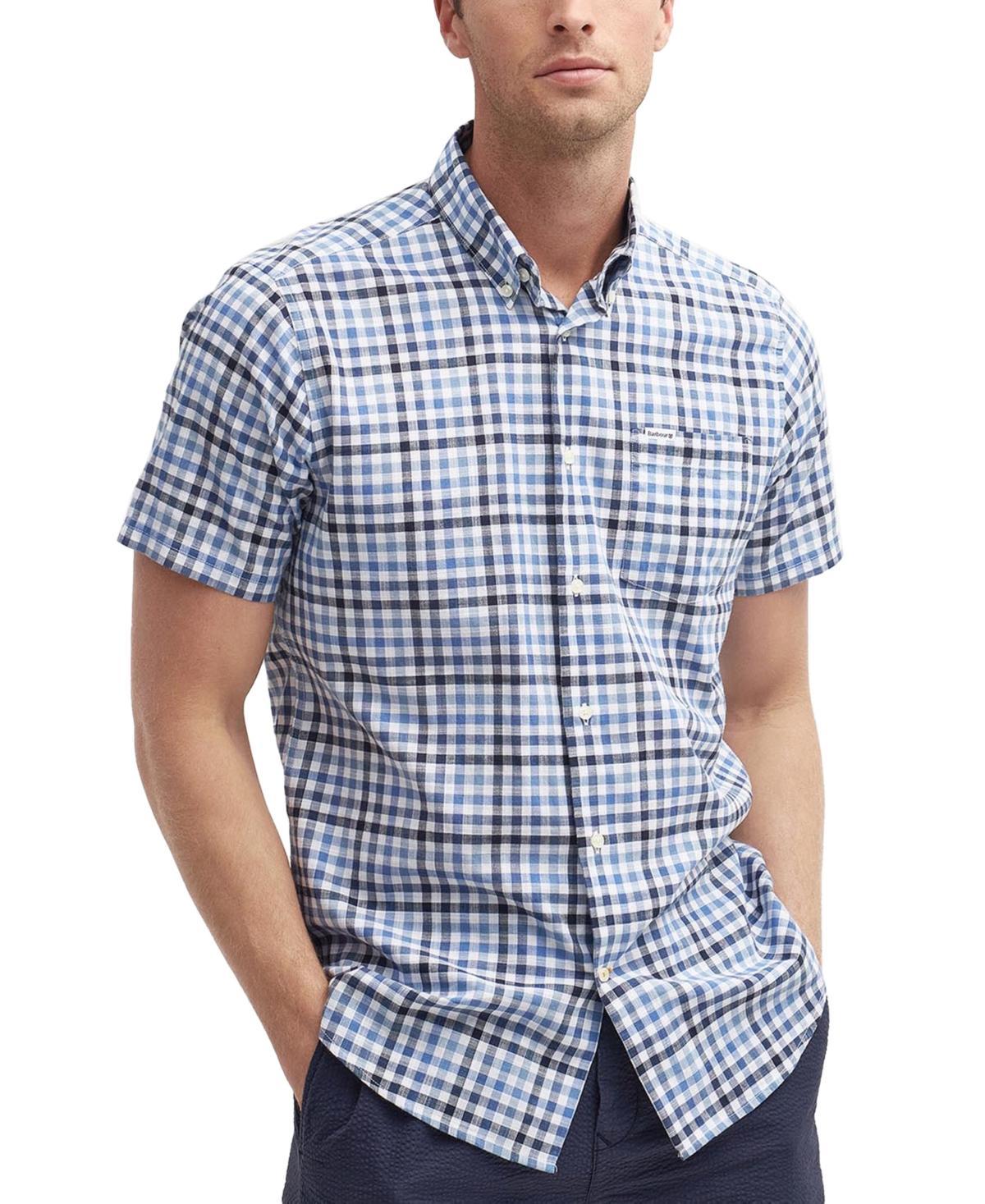 Barbour Mens Kinson Gingham Short Sleeve Button-Down Shirt Product Image