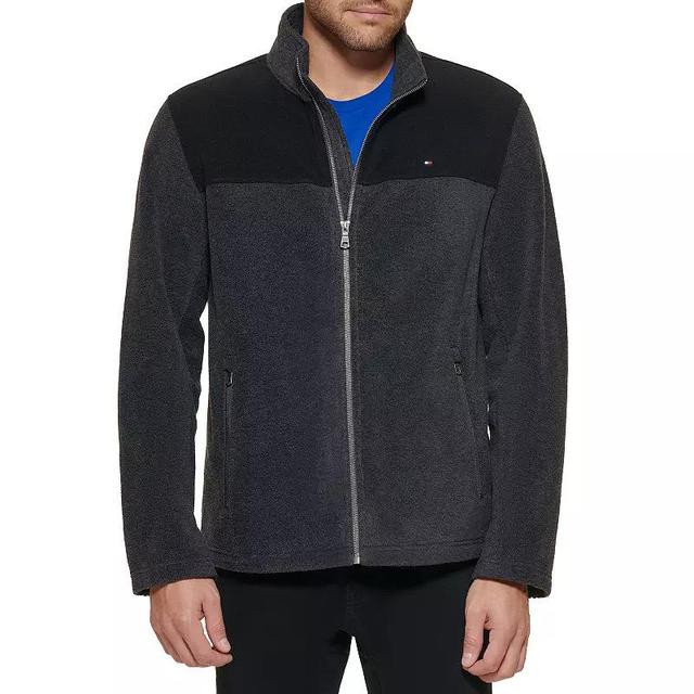 Mens Tommy Hilfiger Fleece Jacket Blue Product Image