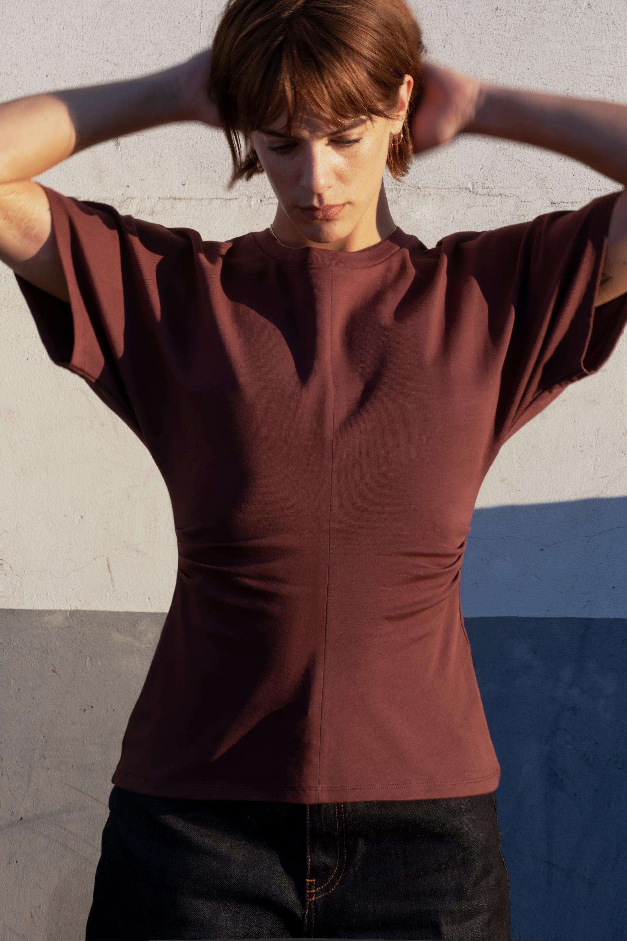 SIDE DRAPED TOP Product Image