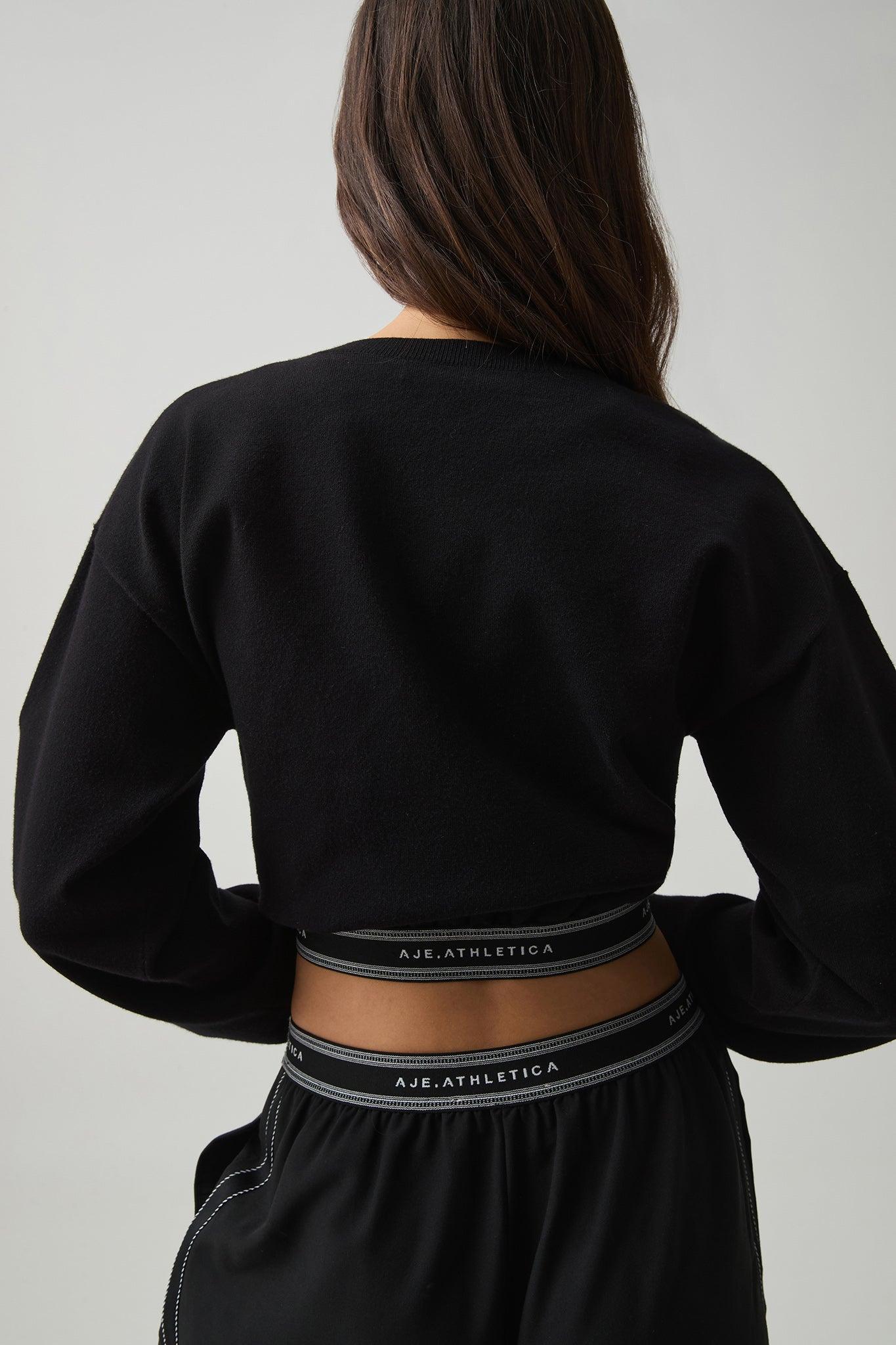 Cropped Elastic Logo Crew Product Image