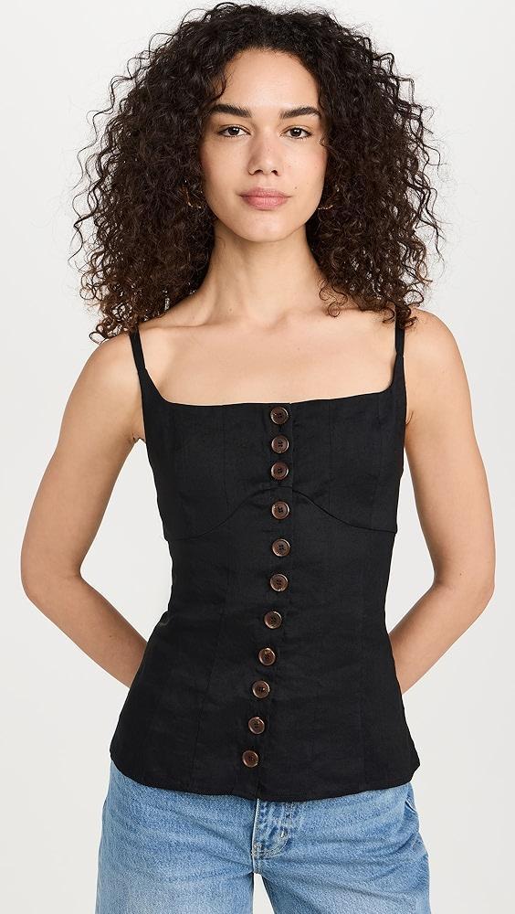 La Ligne Button Front Top | Shopbop Product Image