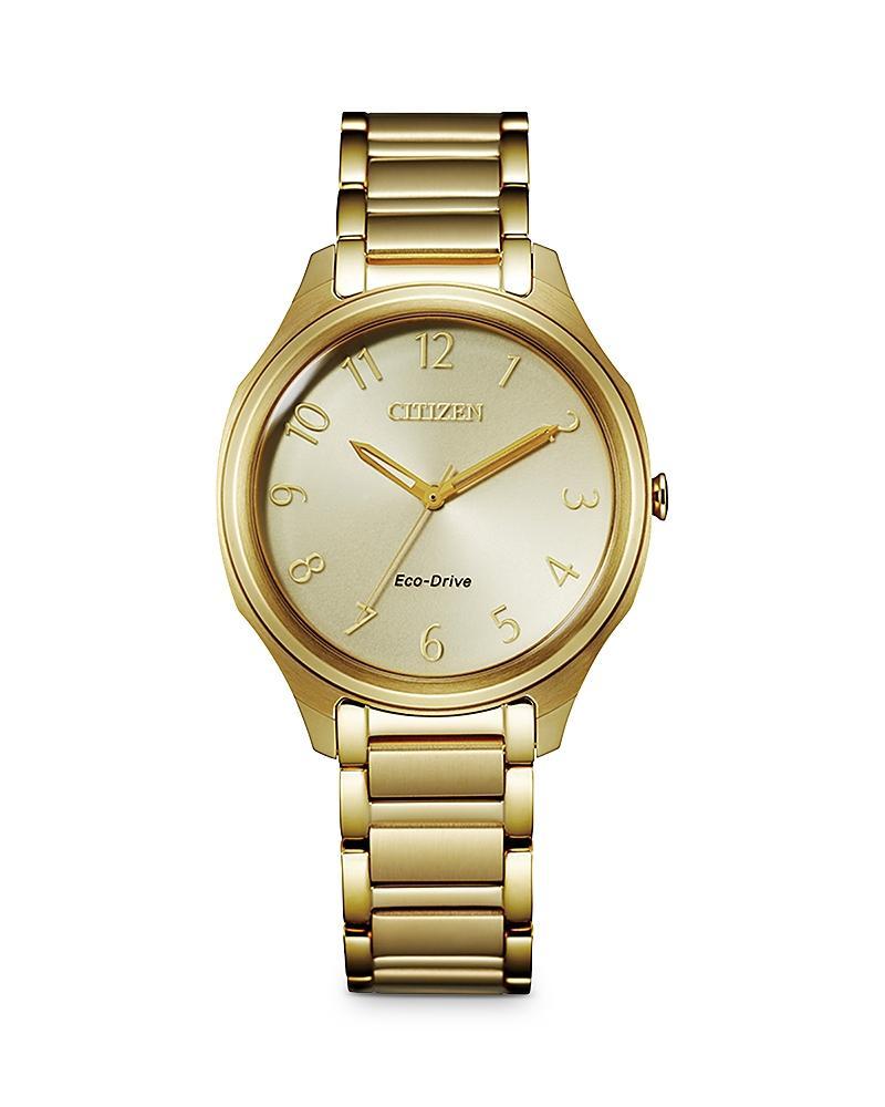 Citizen Eco-Drive Womens Pink Gold Bracelet Watch Product Image