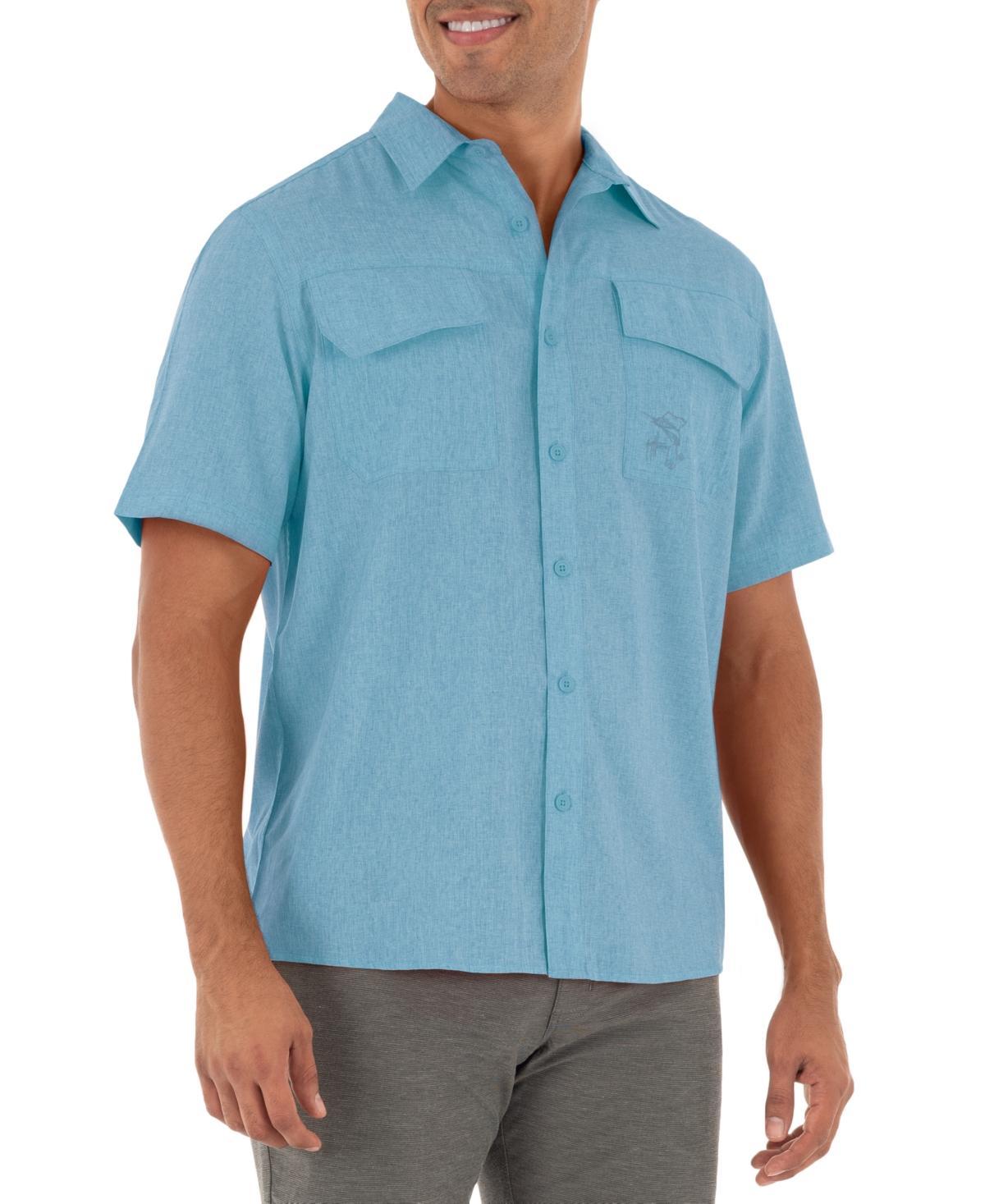 Guy Harvey Mens Short Sleeve Heathered Fishing Shirt Product Image