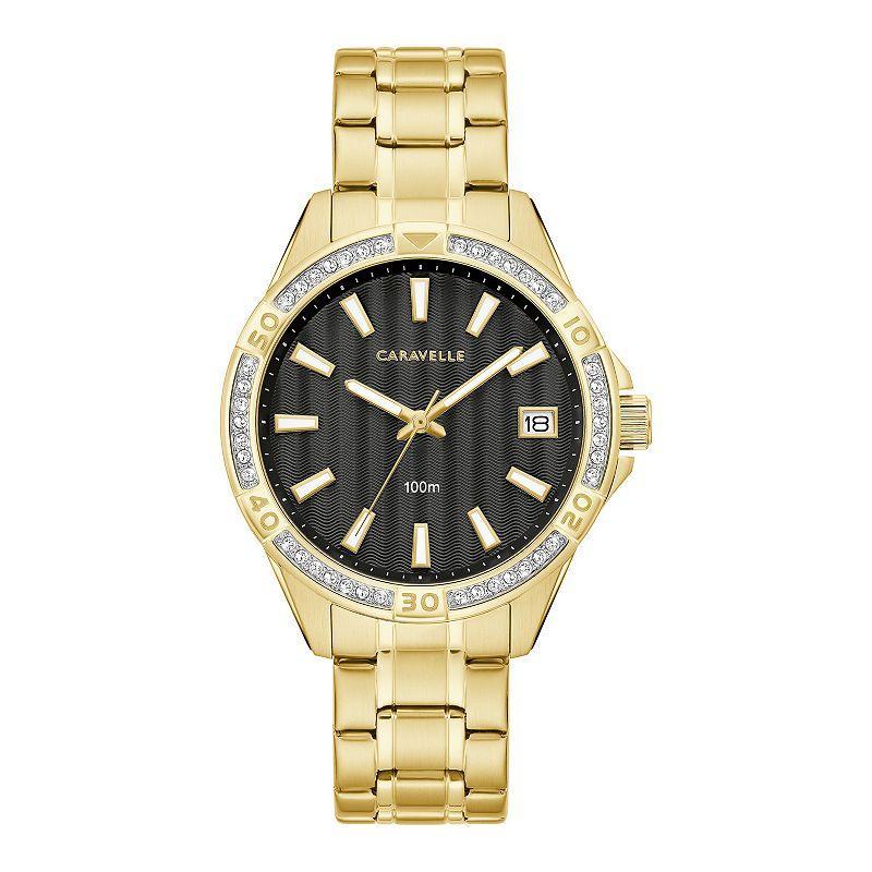 Caravelle designed by Bulova Womens Gold Tone Stainless Steel Bracelet Watch 36mm Product Image