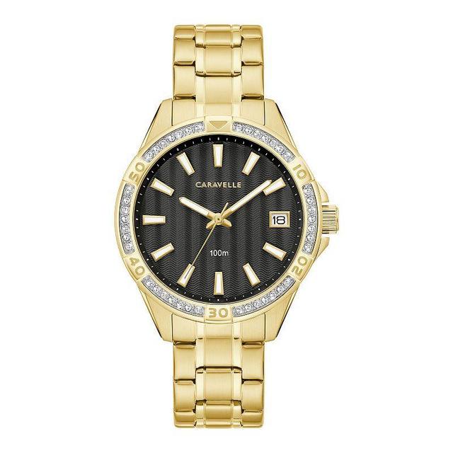 Caravelle by Bulova Womens Aqualuxx Crystal Accent Gold Tone Bracelet Watch - 44M116 Product Image