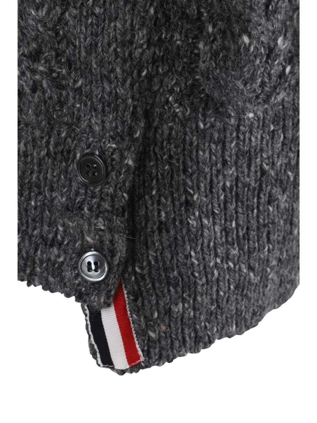 THOM BROWNE Cardigan In Grey Product Image