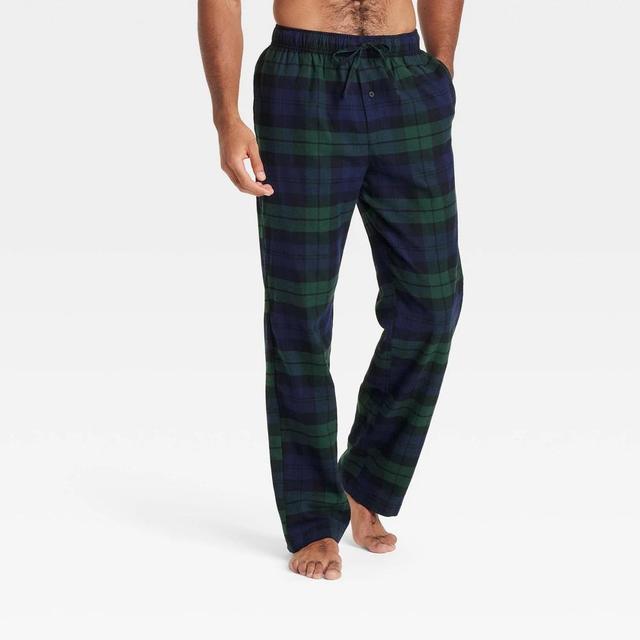 Mens Plaid Family Pajama Pants - Goodfellow & Co Green XL Product Image