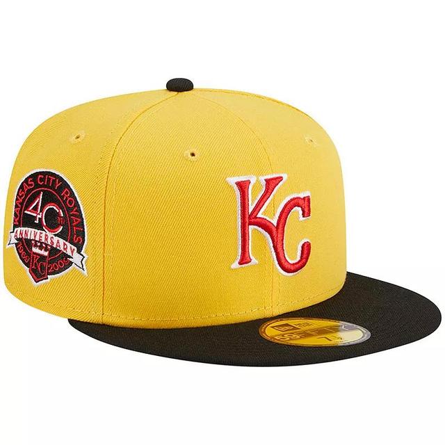 Mens New Era /Black Kansas City Royals Grilled 59FIFTY Fitted Hat Product Image