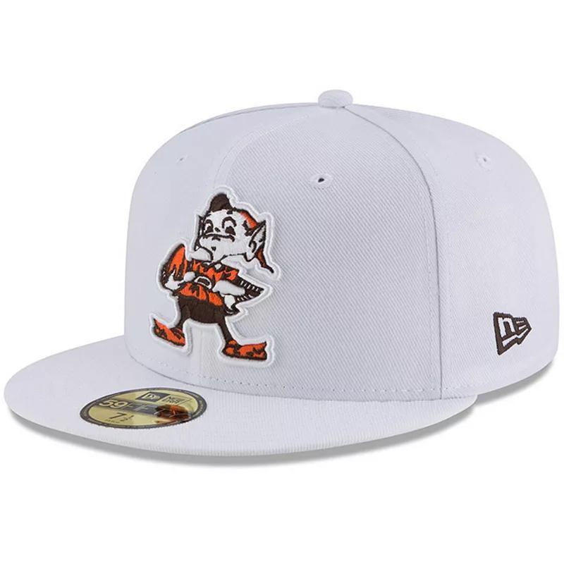 Mens New Era Cleveland Browns Throwback Logo Omaha 59FIFTY Fitted Hat Product Image