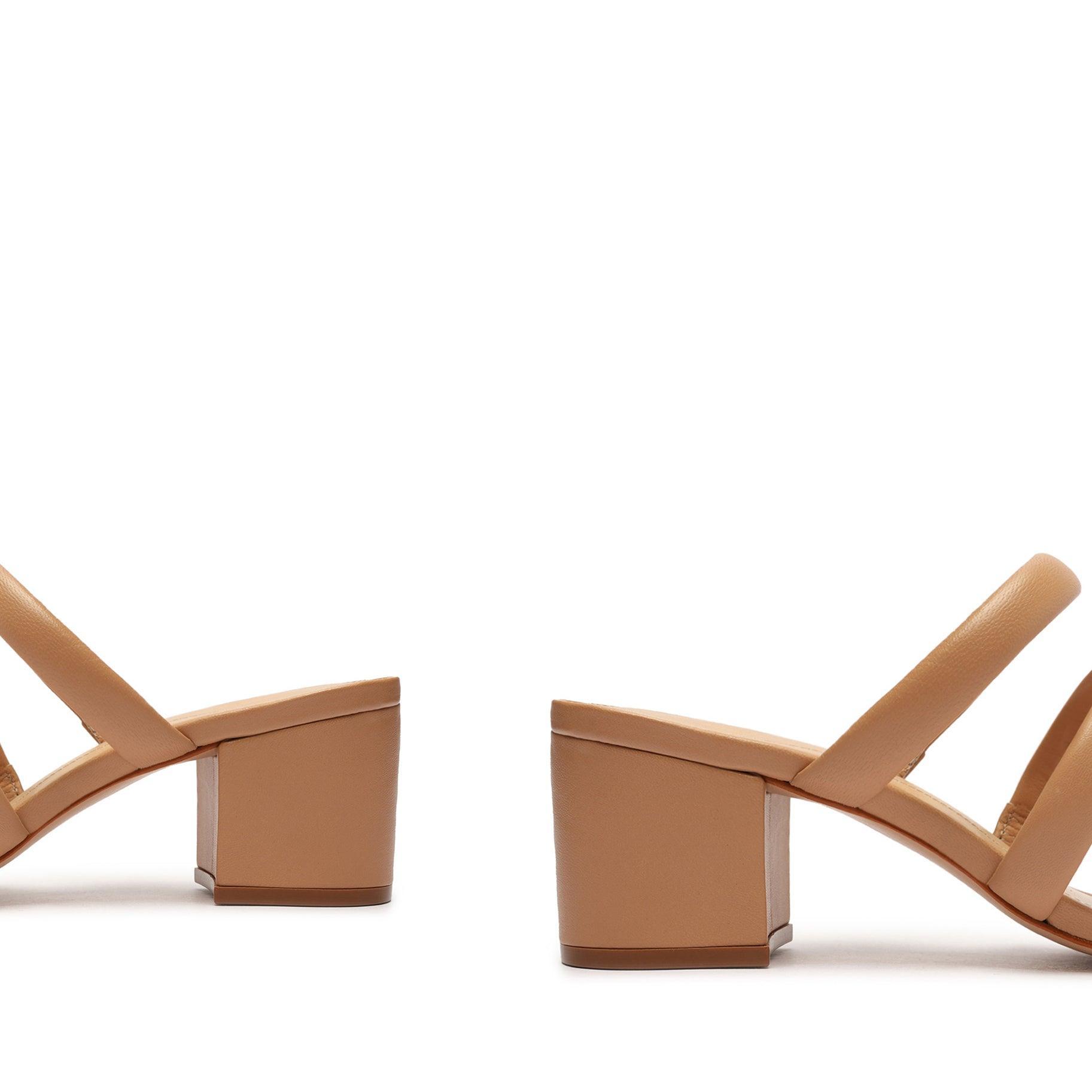 Olly Mid Block Nappa Leather Sandal Female Product Image