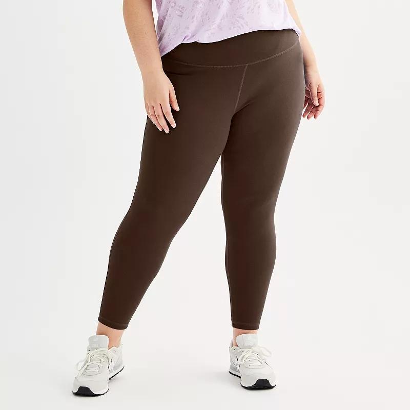 Plus Size Tek Gear Essential Soft 7/8 Leggings, Womens product image