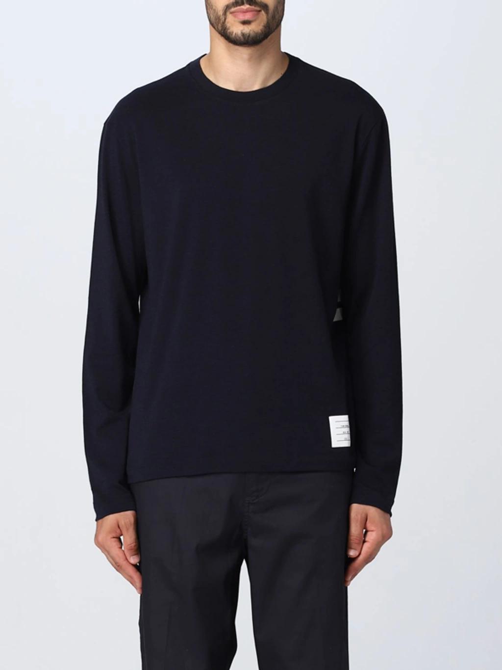 Midnight Blue Stretch Wool T-shirt Product Image