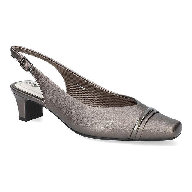 Easy Street Sayo Womens Square Toe Slingback Pumps Silver Product Image