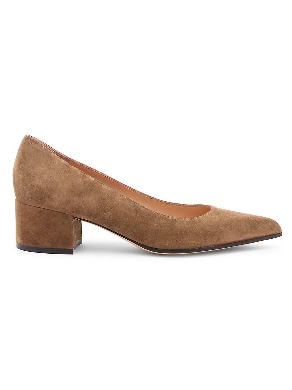 Womens Piper 45MM Suede Block Heel Pumps Product Image