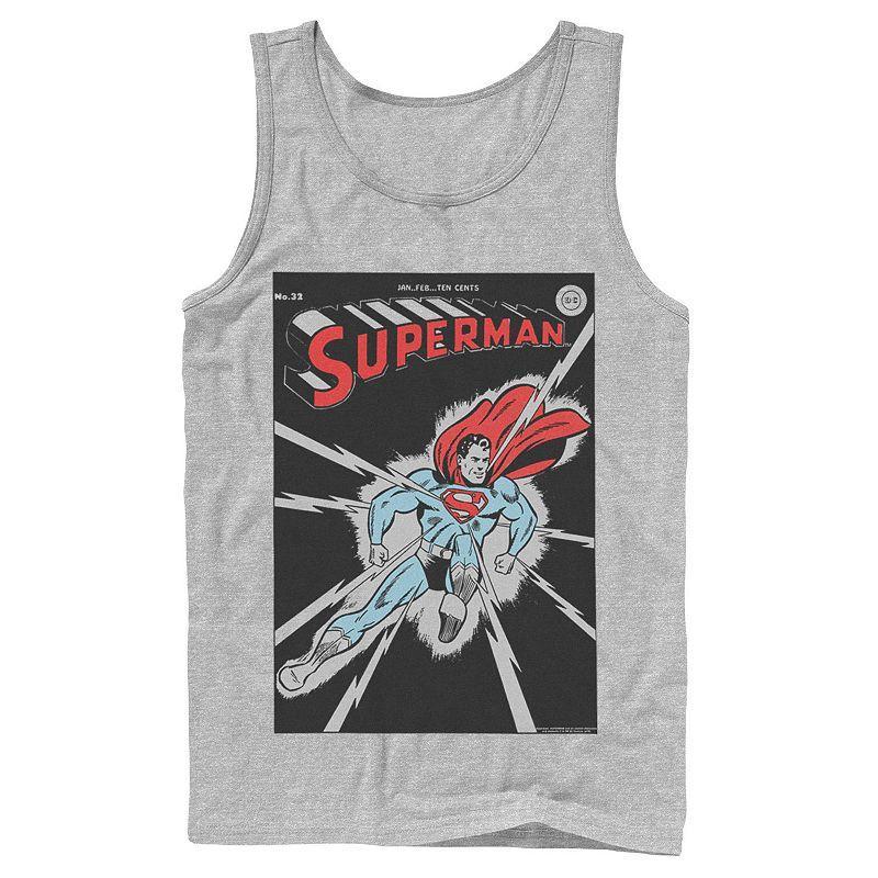 Mens DC Comics Superman No. 32 Comic Cover Poster Tank Top Product Image