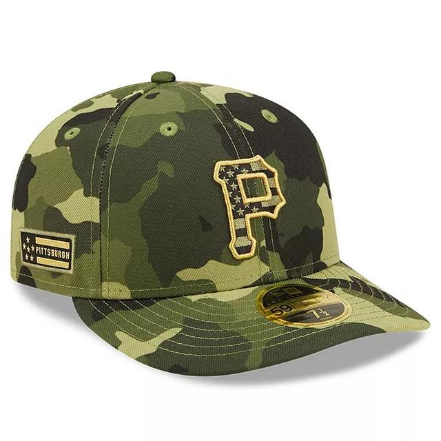 Mens New Era Camo Pittsburgh Pirates 2022 Armed Forces Day On-Field Low Profile 59FIFTY Product Image