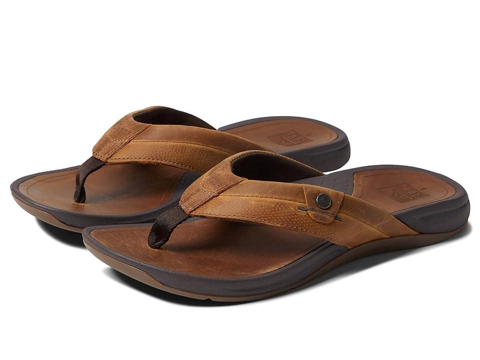 Reef Mens Pacific Leather Flip Flops Product Image