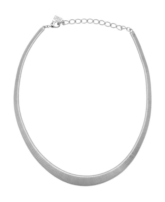 1928 Omega Mesh Collar Necklace, Womens, Silver Product Image