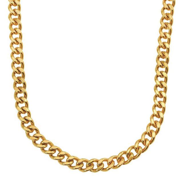 Yellow Immersion-Plated Stainless Steel Curb Chain Necklace - 24-in. - Men, Mens, Multicolor Product Image