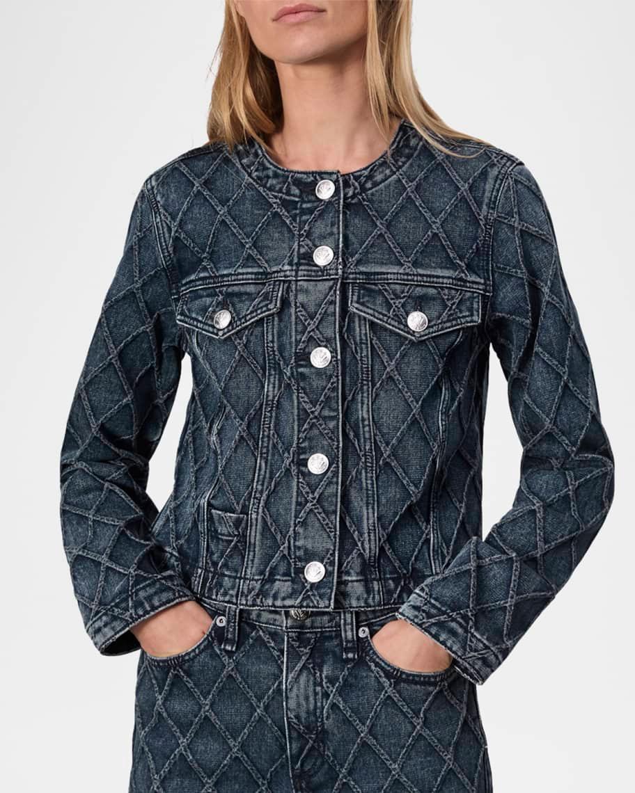 Cora Quilted Denim Jacket Product Image