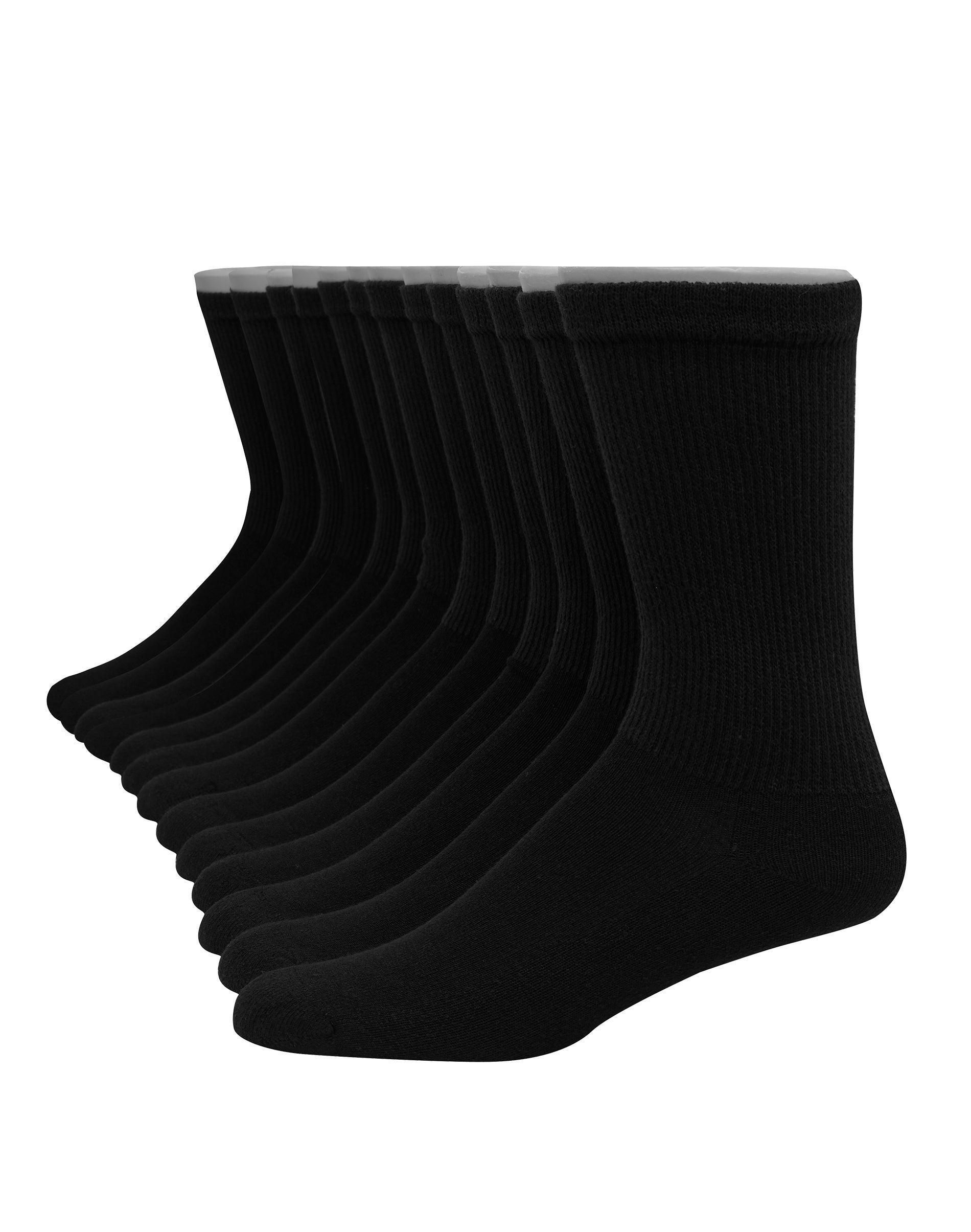 Big & Tall Hanes Ultimate Fresh IQ 10-pack Crew Socks, Mens Product Image