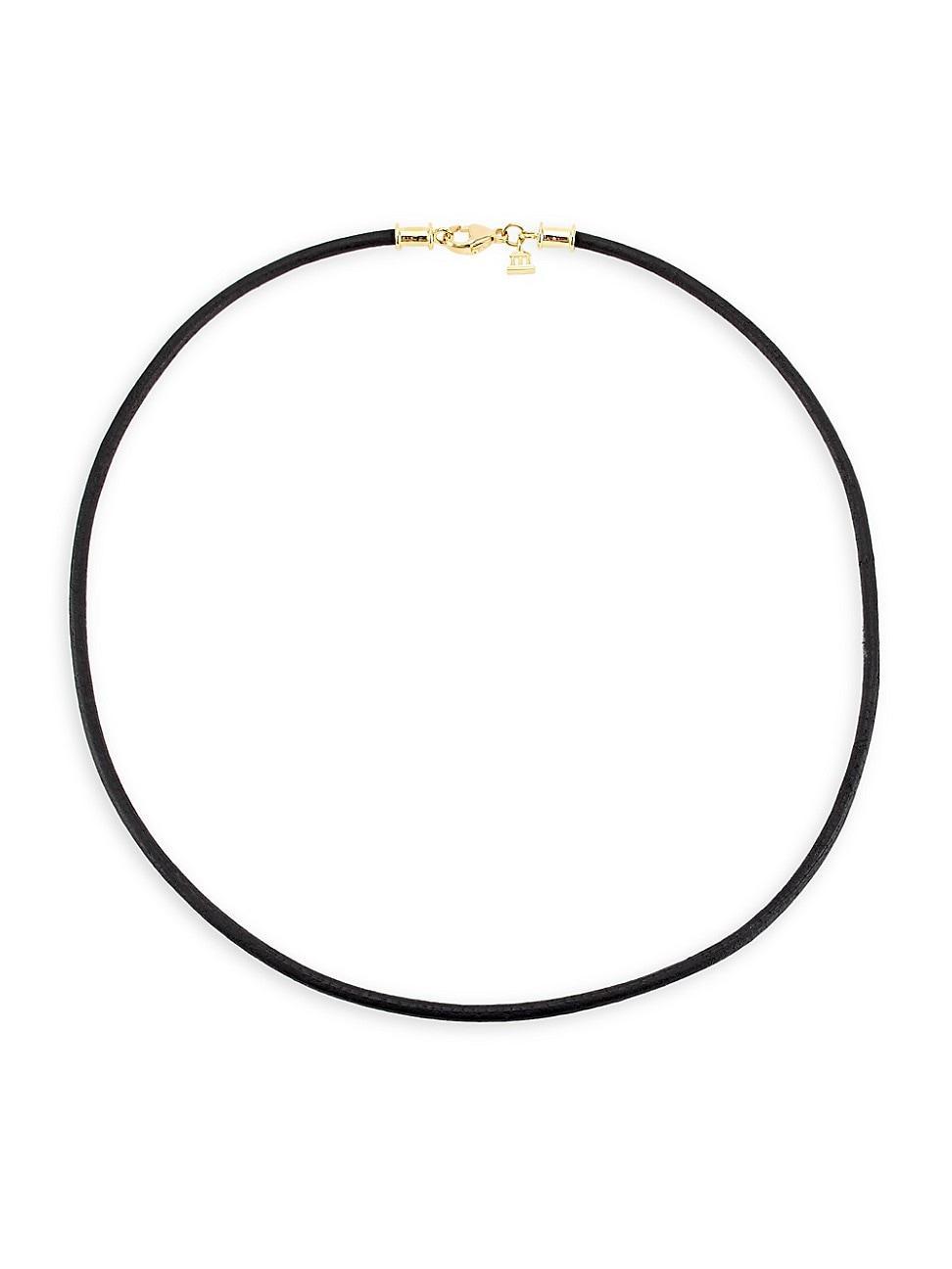 Womens Leather Cord Necklace Product Image