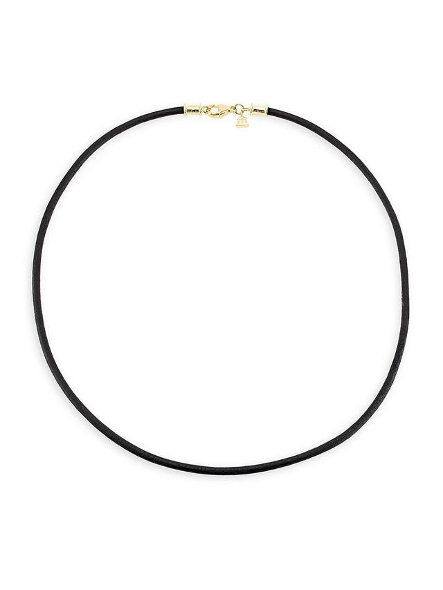 Womens Leather Cord Necklace Product Image