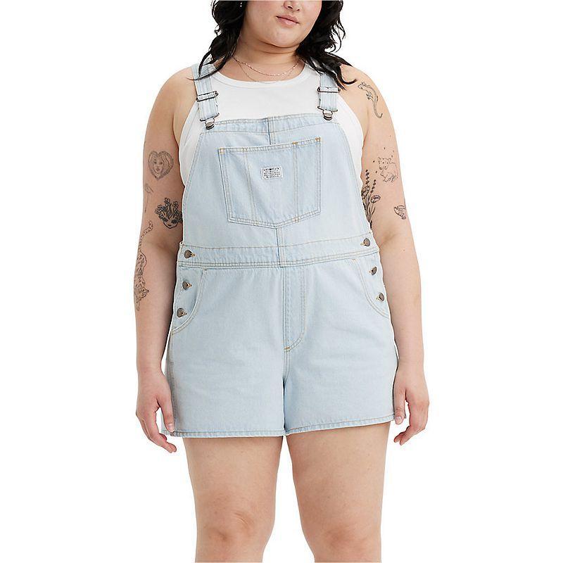 Plus Size Levis Shortalls, Womens Product Image