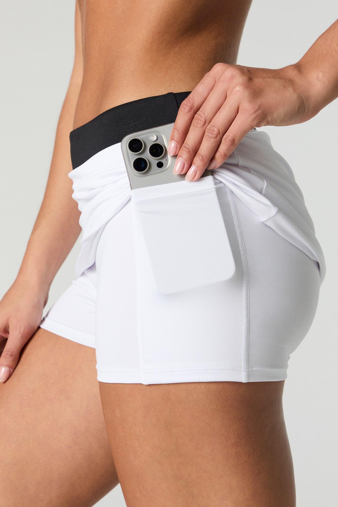 Active Fitted Side Pocket Tennis Skort Female Product Image