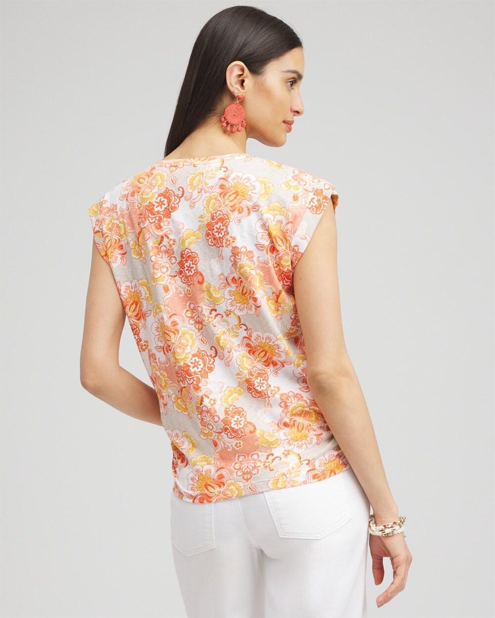 Gauze Flutter Sleeve Top Product Image