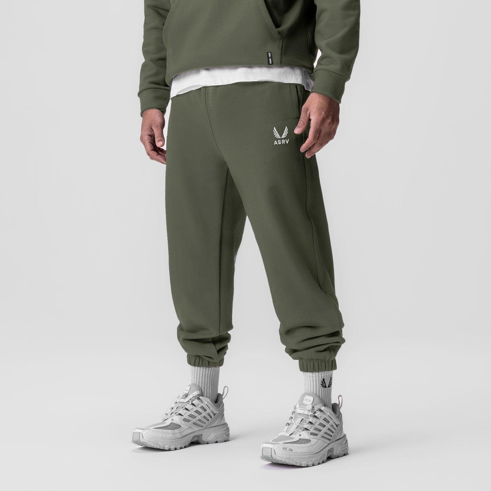 0655. Tech-Terry™ Oversized Sweats - Olive "Emblem" Product Image