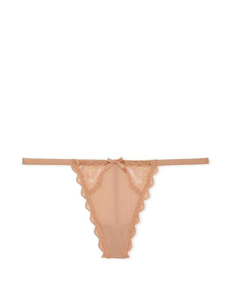 Lace-Trim V-String Panty Product Image