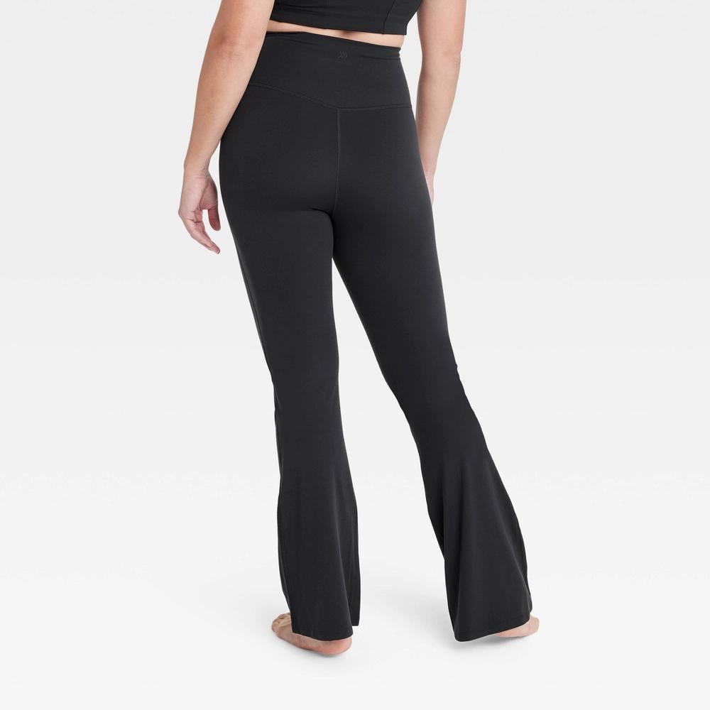 Women's Everyday Soft Ultra High-Rise Flare Leggings - All In Motion™ Black M Product Image