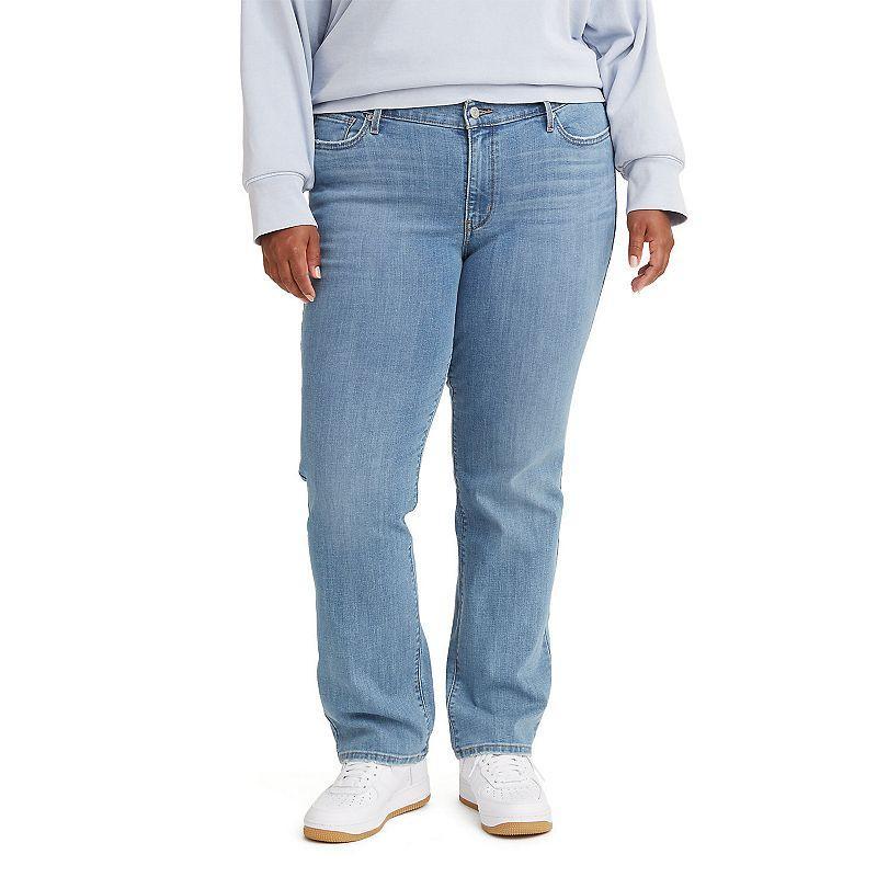 Levis Plus Size Classic Straight Leg Mid Rise Jeans Product Image