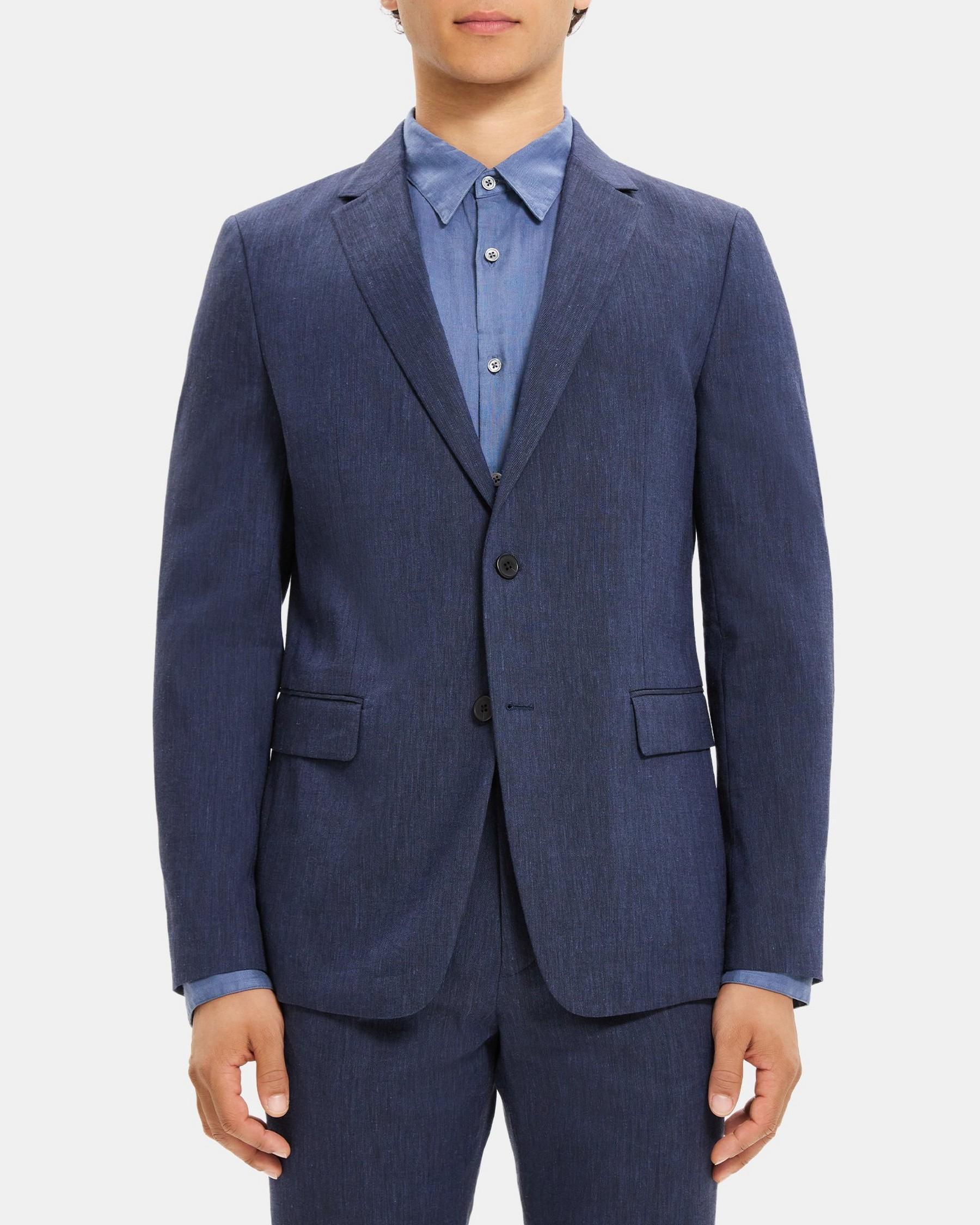 Unstructured Blazer in Linen-Blend Product Image