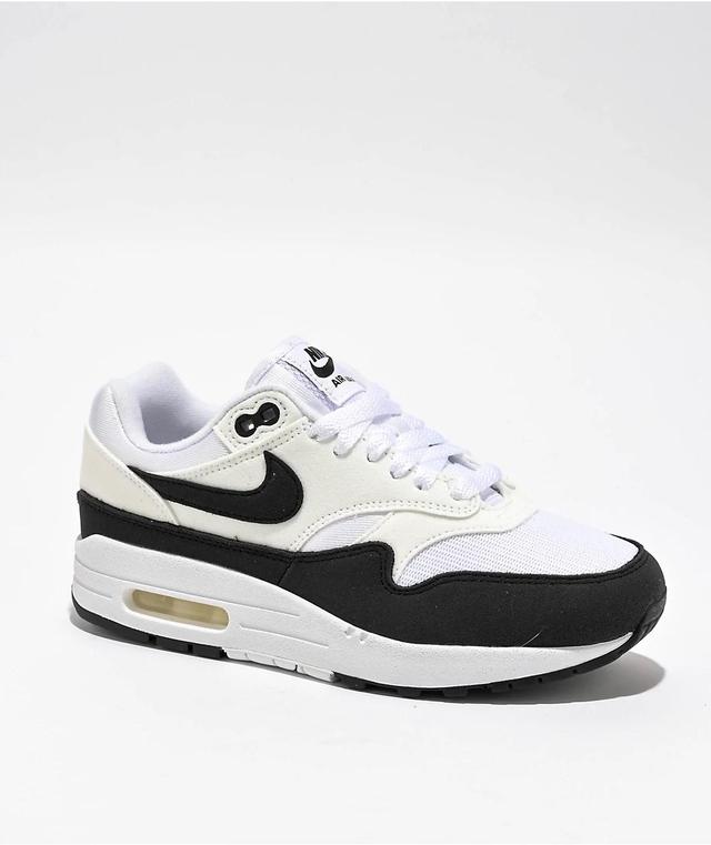 Nike Air Max 1 Summit White & Black Shoes Product Image